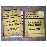 (2) McCormick + Farmall Tractor Parts Manuals