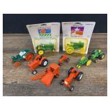 (9) Tractors + Baler