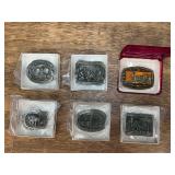 (6) Belt Buckles
