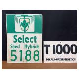 (2) Select Hybrids + Dekalb-Pfizer Signs
