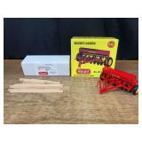 (2) 1/16 MH Grain Drill + Wagon Bed NIB Reuhl