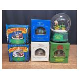 (6) John Deere Holiday Globes + Ornaments