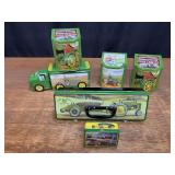 (6) John Deere Tins