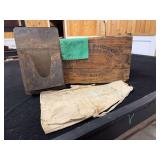 (4) Crate, Apron, Bag, Letter Holder