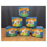 (6) John Deere Holiday Globes NIB