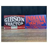 (2) Gibson Tractor + Indiana Tractor SST Signs