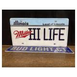 (3) Miller + Bud Light SST Signs