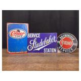 (3) Studebaker + Cooper Tires SST Signs