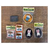 (7) John Deere Snowmobile Patches + Belt Buckle