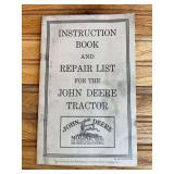 1918 John Deere Tractor Instruction Book + Repair List
