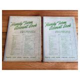 (2) John Deere Handy Farm Account Books - 1957 + 1958