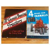 (2) IHC Farmall + McComick-Deering Tractor Sales Literature