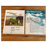 (2) John Deere Tractor Sales Literature