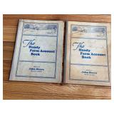 (2) John Deere Handy Farm Account Books - 1937 + 1938