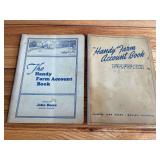 (2) John Deere Handy Farm Account Books - 1941 + 1942