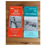 (2) John Deere Combine Sales Literature