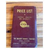 1955 Massey-Harris Price List