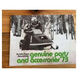 1973 John Deere Snowmobile Accessories Sales Literature