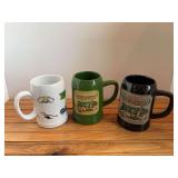 (3) John Deere Steins