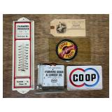 (5) Thermometer, Rain Gauge, Patches, Tag