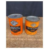 (2) Harley-Davidson Oil + Paint Cans