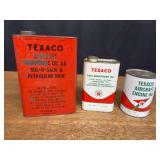 (3) Texaco Oil Cans