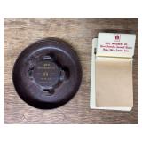 (2) IH Ashtray + Note Pad