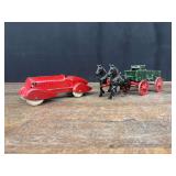 (2) Auburn Car + Wagon w/Horses