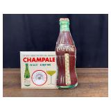 (2) Coca-Cola + Champale Thermometers