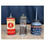 (3) Oil cans