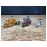 (3) Cast Iron Motocycles