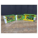 (3) 1/64 + 1/50 John Deere NIB Ertl