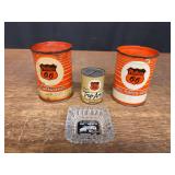 (4) Phillips 66 Cans + Ashtry