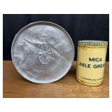 (2) Standard Oil Co. Mica Axle Gease Can + Pan