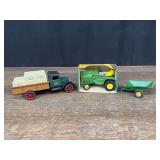 (3) John Deere L&G + Truck Bank Ertl