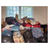 Blankets pillows, sheets quilts