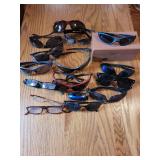 Collection of Assorted Eyewear and Sunglasses with Wooden Storage Box