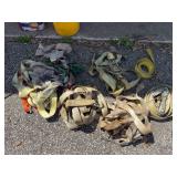 Large Lot of Ratchet Straps and Misc
