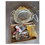 Assorted tools and 12/2 spool