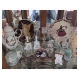 Collection of Decorative Porcelain and Glassware Anniversary Items
