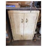 28” W x 40” T Wood Cabinet and Contents