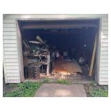 Full garage of nets mowers and tires