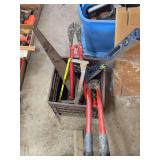 Bolt Cutters Level and Saw