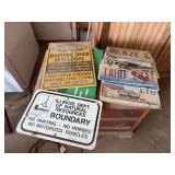 Signs and License Plates