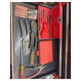 Snap On Screw Driver and Pick Set, Craftsman Pipe Cutters and GB Wire Strippers