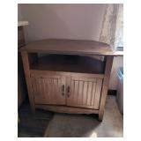 Corner Media Console with Storage Cabinet
