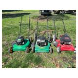 3 Push Mowers - Not Running
