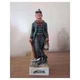 1976 Commonwealth Distillery Old Time Coal Miner Porcelain Decanter