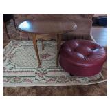 Wooden Drop-Leaf Side Table with Cabriole Legs