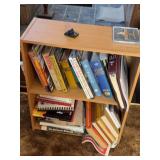 Bookshelf with books